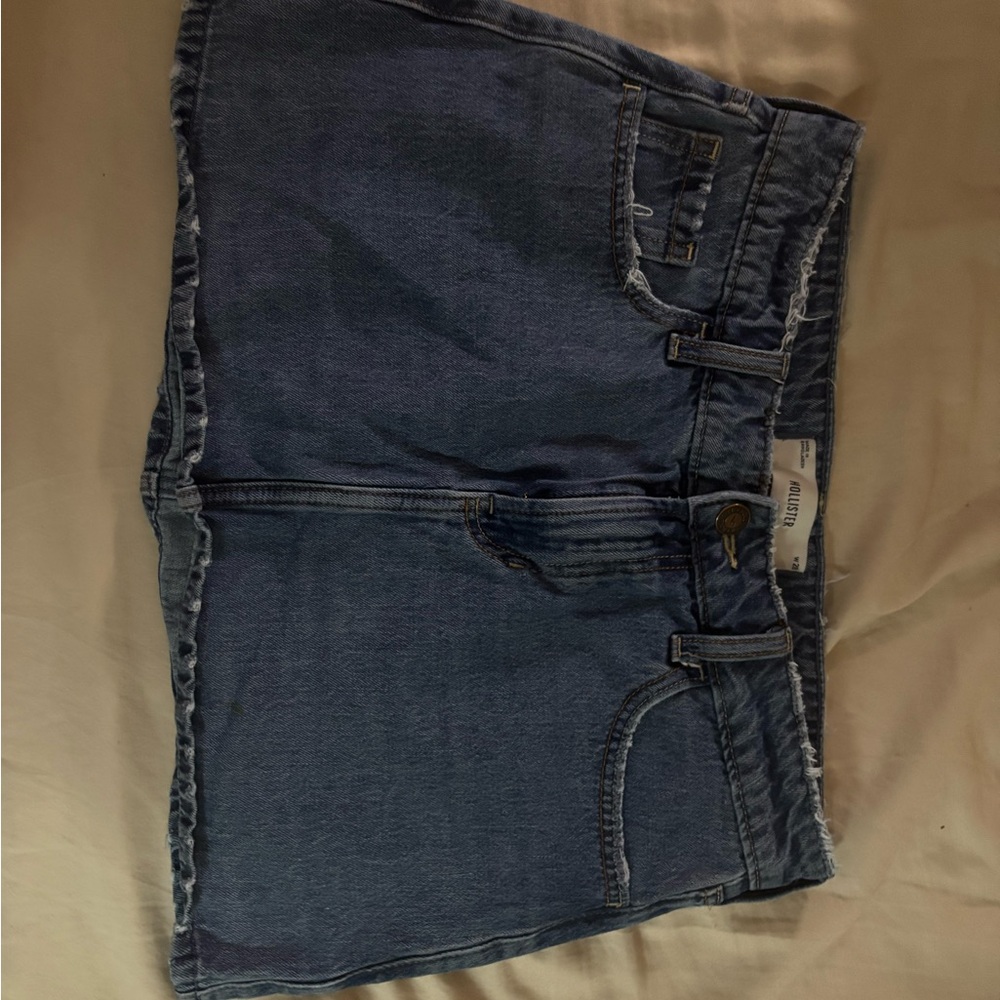 Hollister Women's Light Blue Denim Shorts